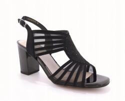 Loretta Vitale Elegáns fekete női szandál magas sarokkal Loretta Vitale C3808 méret 38 (C3808)