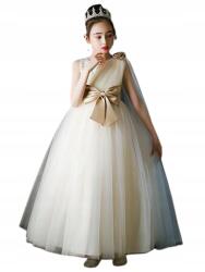 Shein Hosszú Tüll Ruha Masnival Bézs Estére 158-164 1EK