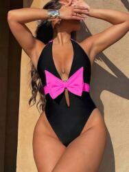 Shein CC44315 Shein Fürdőnadrág Fekete Masnival (48) XL