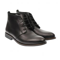 Ellion Ghete barbati office negre din piele naturala GB43NEGRU, marimea 42