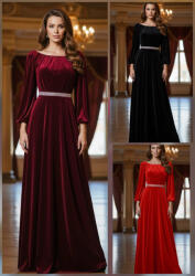 Ie traditionala Rochie eleganta din catifea Cati 8