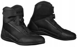 SECA Apex Pro Black Városi Motoros Cipő, fekete, ATOP rögzítéssel