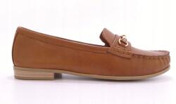 Marco Tozzi Barna bőr mokaszin fém csattal Marco Tozzi 24207 39-es méret (24207)