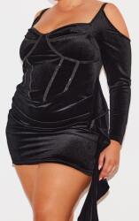 Prettylittlething IC15209 Prettylittlething Velúr Mini Flitteres Ruha (47) 46