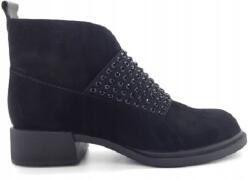 Loretta Vitale Velúr bokacsizma Loretta Vitale C219 Fekete 37-es méret (C219)