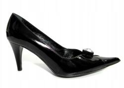 Baldowski 321 fekete Swarovski bőr cipő r36 (321)