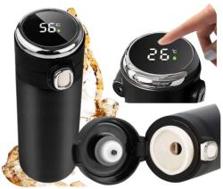  Termo Bögre Termosz 420ML LCD Kijelző Légmentesen Záródó Nagy Kávé Tea