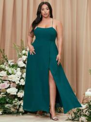 Shein IC77307 Shein Chiffon Ruha Keresztpántos Hátán Cipzár (47) 44