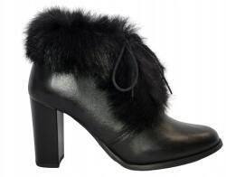 Lanqier 43c647 fekete szőrmés bokacsizma r38 (43c647)