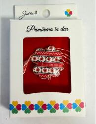 Flippy Martisor Brosa Mica in Cutie, Jolie, Design cu Mesaj, Dimensiune 2.5-3 cm, Material Metal, Model Traditional Trifoi (teo-164923)