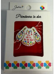 Flippy Martisor Brosa Mica in Cutie, Jolie, Design cu Mesaj, Dimensiune 2.5-3 cm, Material Metal, Model Ie Traditionala (teo-164930)