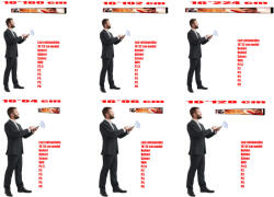 Qiangli Led Beltéri fényújság - Színes (16x160 cm) P4