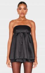 Prettylittlething IC22210 Rövid Szatén Kötöző Overál Prettylittlething (48) Xs