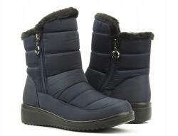 News Női Hótaposó, sötétkék, textil, cipzáras, Size 36-41 (22SN26-5065)