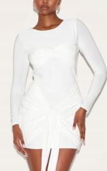 Prettylittlething LC31218 Prettylittlething Fehér Ruha Mini Fodros (47) XXL