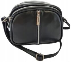  Kis háromrekeszes Postás Táska Genuine fekete