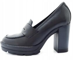 Bottero Mokaszinok Vastag Sarokkal Bottero 350102 Fekete Bőr 40 (350102)