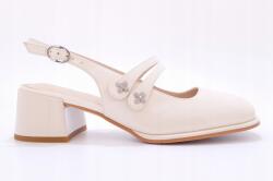 Loretta Vitale Bézs színű, lakkozott női magassarkú cipő Loretta Vitale C3828 méret 40 (C3828)