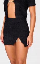 Prettylittlething CC26208 Prettylittlething Bolyhos Fekete Miniszoknya (47) L