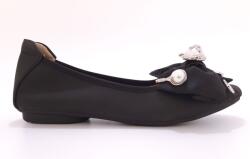 Loretta Vitale Fekete női balerinacipő masnival Loretta Vitale W5301 36-os méret (W5301)