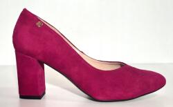 Emis Z7167 rózsaszín velúr tűsarkú cipő, 36-os méret (Z7167/896)