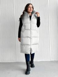 Shein J53102 Shein Vastag Pihe-puha Téli Kapucnis Ujjatlan Felső (47) 52