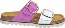 Dr. Brinkmann Női bőr papucs széles pántokkal, lila színű, Brinkmann 700683-59 méret 37 (700683-59)
