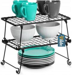 Vilde konyhai polc készlet, fém, fekete, 36×22×15cm (5900670108899)