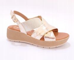  Arany színű női szandál alacsony éktalppal Marila Bose r37 (Bose)