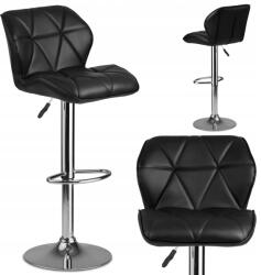 Sofotel Hoker Bárszék Háttámlával Castel Prémium Sofotel Fekete 107CM (260100)