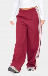 Prettylittlething FC26203 Prettylittlething Petite Bordó Lampasz Nadrág (47) 3XS