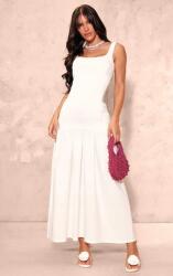 Prettylittlething LC15107 Prettylittlething Fehér Ruha Maxi Vállpántokkal (47) Xxs