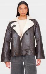 Prettylittlething J53111 Prettylittlething Ramoneska Bélelt Kabát (47) L