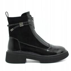 Loretta Vitale Fekete női bőr worker bakancs Loretta Vitale C2439113 37-es méret (C2439113)