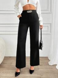 Shein IC26209 Shein Nadrág Elegáns Fekete Díszítéssel (48) XL