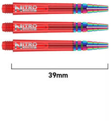 Red Dragon Dart szár Red Dragon Nitro Ionic, közepes, műanyag fém toppal, 39mm, piros