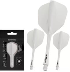 Winmau Darts toll és szár egyben Winmau Fusion No6 toll és hosszú szár, átlátszó fehér