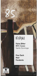 VIVANI Ciocolata amaruie bio cu 85% cacao vegana, 80 g