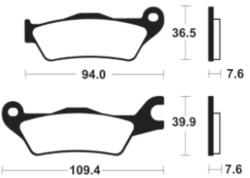 TECNIUM Street Organikus Fékbetétek - MA451 TECNIUM Futómű és fék alkatrészek Fékbetétek (tárcsafék)