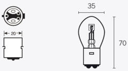 TECNIUM S2 izzók 12V 40/45W - 10 db TECNIUM Elektronika Világítás Izzók 12V-os izzók