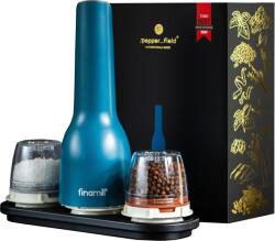 Finamill by Pepperfield Elektromos fűszerőrlő ajándékszett, USB, kék