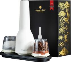 Finamill by Pepperfield Elektromos fűszerőrlő ajándékszett, USB, fehér