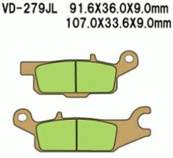 Wesrah VD-279JL fékbetét Wesrah Futómű és fék alkatrészek Fékbetét (tárcsafék)