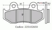 RMS Hátsó fékbetét szerves SUZUKI BURGMAN 250CC RMS Futómű és fék alkatrészek Fékbetét (tárcsafék)
