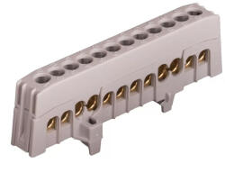 Pollmann Kalapsínre rögzíthető sorkapocs csatlakozó kapocs 12x16mm2 szürke A12-F2 2020271 Pollmann