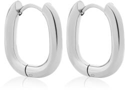 Troli Bámulatos acél ovális fülbevaló VBE0147S