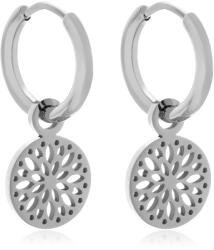 Troli Stílusos acél karika fülbevaló 2 az 1-ben VABRAE019S