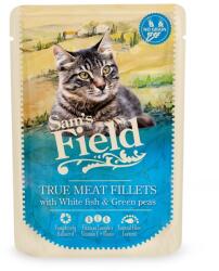Sam's Field True Meat Fillets - White fish & Green peas alutasakos eledel 24 x 85 g - petissimo