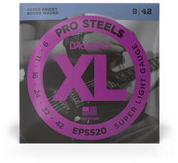 D'Addario EPS520 ProSteels, Super Light, 9-42