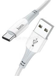 hoco. X70 adatkábel (USB - Type-C, 3A, 100cm, törésgátló, cipőfűző) FEHÉR (HOCO_X70_USB_TYPEC_W) (HOCO_X70_USB_TYPEC_W)